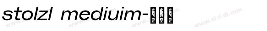 stolzl mediuim字体转换